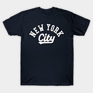 New York 'The Bronx' Pinstripe Baseball Script Fan T-Shirt T-Shirt